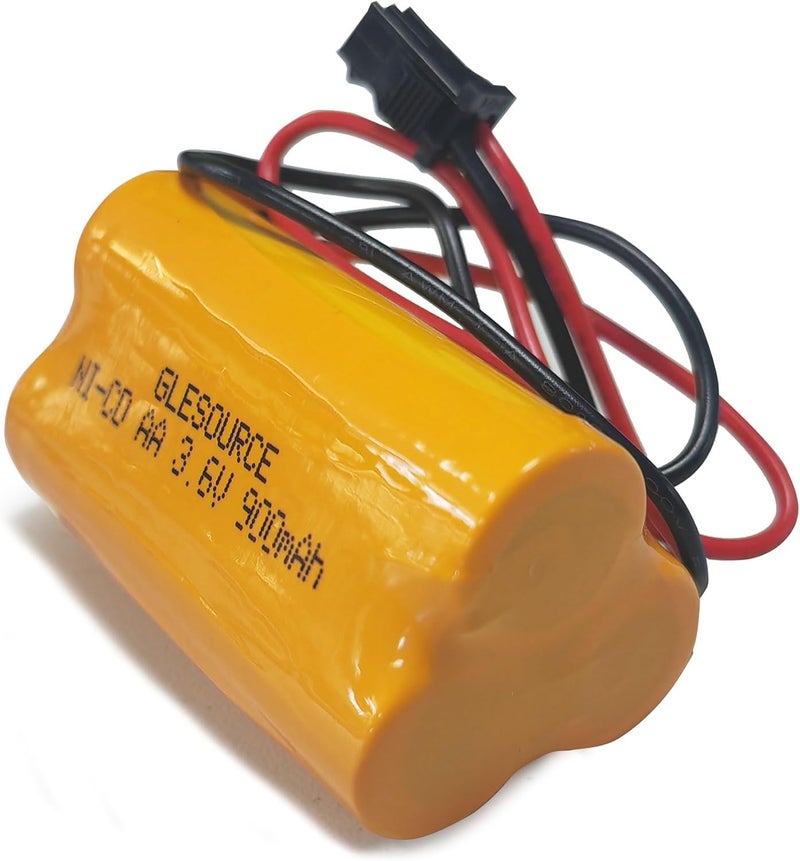 GLESOURCE (10 Pack) 3.6v 900mAh Lithonia ELB B001 ELBB001 ELB-B001 Exit Sign Emergency Light NiCad Battery Replacement for Lithonia EU2 LED Interstate ANIC1566 Unitech 0253799 - Image 5